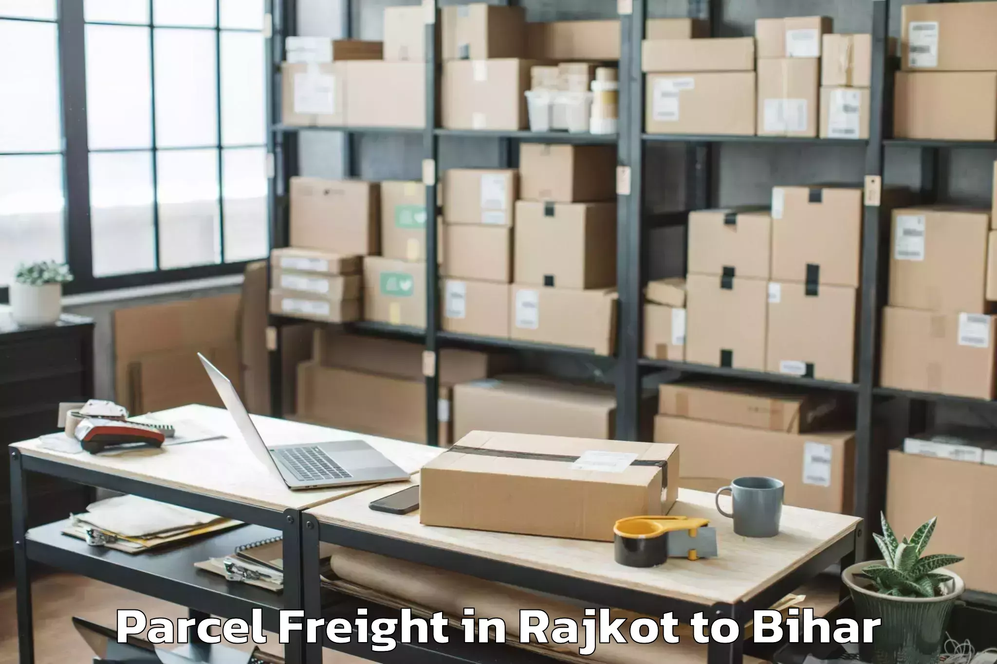 Quality Rajkot to Dhuraiya Parcel Freight